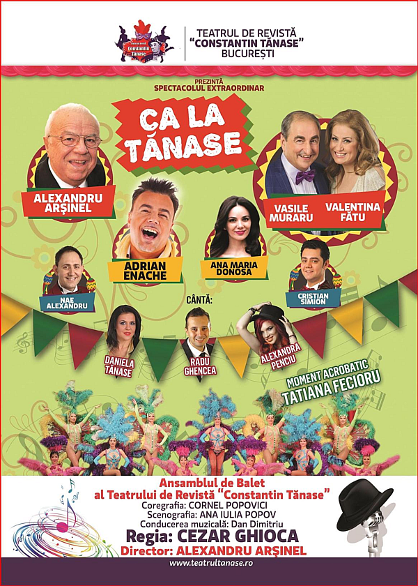 Alexandru Arsinel, Vasile Muraru si Adrian Enache, pe scena Teatrului Victor Ion Popa Barlad