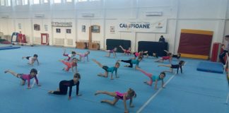 Gimnastele din Barlad, competitie in Arad