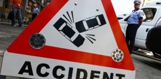 Beată la volan, a făcut accident