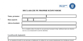 Declarația pe proprie răspundere a fost simplificată