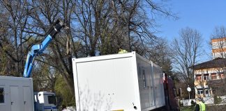 Modulele pentru carantinarea bârlădenilor infectați cu COVID-19, amplasate deja