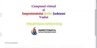 ISJ Vaslui a lansat Campusul Virtual de e-learning