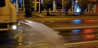 Dezinfecția străzilor și trotuarelor din Vaslui a fost reluată