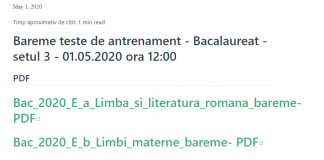 Învățați, învățați și iar învățați… pentru Evaluare și Bac!