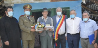 Veteran de război din Gherghești, sărbătorit de Consiliul Județean la împlinirea a 100 de ani