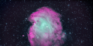Nebuloasa „Cap de Maimuță”, imortalizată de un astronom din Bârlad