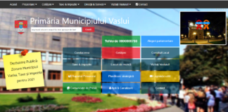 Website-ul Primăriei Vaslui, printre cele mai bune din țară