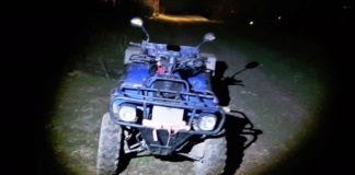 Bărbat care conducea un ATV fără permis, reținut de polițiști după producerea unui accident