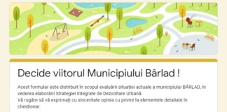 Bârlădenii, invitați să se implice în dezvoltarea orașului
