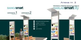 O firmă din Bârlad va dona municipalității patru bănci inteligente