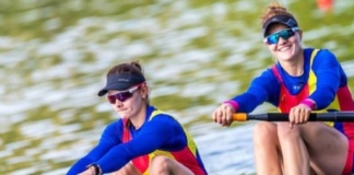 Canotoarele Iuliana Buhuș și Adriana Adam, în barca de W8+ la Campionatul European de Seniori