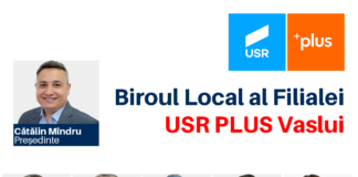 USR PLUS Filiala Locală Vaslui – un nou drum, o nouă perspectivă