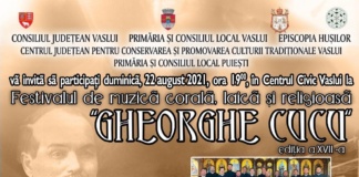 Invitați de marcă la Festivalul de muzică „Gheorghe Cucu”, 22 august 2021