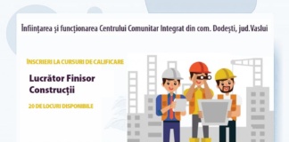 Locuitorii din Dodești fac cursuri de lucrători în construcții