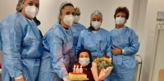 Centenară din Fălciu, aniversată în Bârlad, la administrarea vaccinului anti Covid