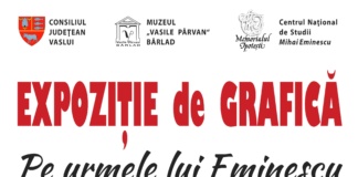 „Pe urmele lui Eminescu”, expoziție de grafică a artistului Spiru Vergulescu
