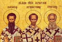 IZVOR DE APĂ VIE: FILIPII DE IARNĂ ŞI SFINŢII TREI IERARHI, VASILE, GRIGORIE ŞI IOAN