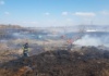 Trei incendii de vegetație, într-o singură zi, în județ, provocate de foc deschis. Pompierii transmis măsuri de prevenire