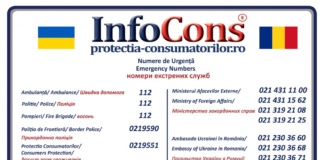 Placuță Unică de Informare numere utile, în sprijinul cetățenilor din Ucraina