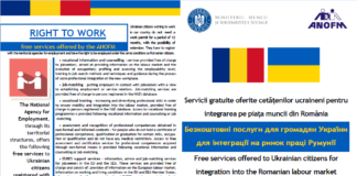 ANOFM – pliant referitor la serviciile oferite ucrainienilor pentru integrarea pe piața muncii din România