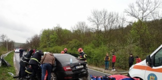 Accident cu o persoană încarcerată la Rateșul Cuzei