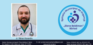 Anestezist nou la Spitalul „Elena Beldiman” Bârlad: doctorul Alexandru Mărian!