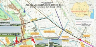Noul pod pod peste Siret, din judeţul Galaţi, va influența traficul pe relația Tişiţa – Tecuci – Bârlad – Vaslui – Crasna – Iaşi