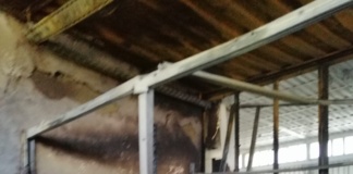 Incendiu la o hală din Huși