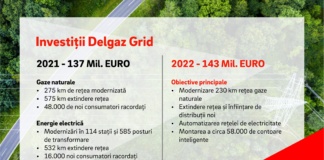 Delgaz Grid are prevăzute, în 2022, investiții record de 143 milioane euro pentru modernizarea rețelelor de distribuție