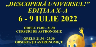 O nouă ediție a Școlii de vară „Descoperă Universul!” îi așteaptă pe astronomii amatori