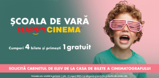 Începe ȘCOALA DE VARĂ HAPPY CINEMA. Te premiem cu bilete gratuite la filme!