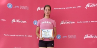 Atleta Ștefania Cristea-Buhuș, argint la Campionatul Național Școlar