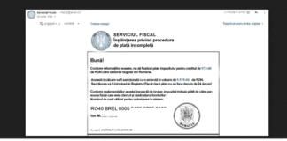 Atenție! Din nou, mesaje false în numele ANAF!