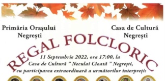 Regal folcloric la Negrești, la început de toamnă