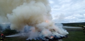 Incendiu la un depozit de furaje din Lipovăț. Cauza: copii care s-au jucat cu focul