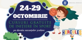 Începe Programul „Hercules”: cursuri de inițiere în fotbal, gimnastică, handbal și înot pentru copii