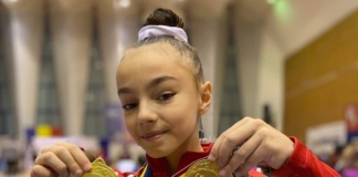 Gimnastă din Bârlad, trei titluri de campioană și două de vicecampioană națională!