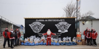Preșcolarii de la Grădinița Horoiata, vizitați de Moș Crăciun prin intermediul motocicliștilor bârlădeni