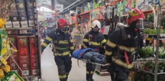 Simultări ale pompierilor vasluieni pentru două cutremure simultane, de 7,2 și 6,4 grade