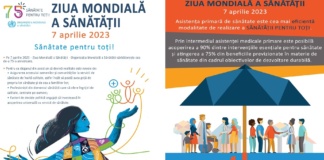 Astăzi marcăm Ziua Mondială a Sănătății