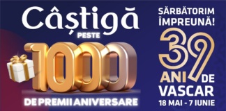 La aniversarea a 39 de ani, Vascar lansează o campanie promoțională pentru clienții fideli