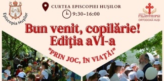 Program special pentru peste 1.650 de copii nevoiași, oferit de Episcopia Hușilor de 1 iunie