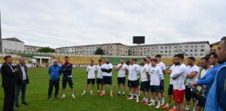 Primarul Vasile Pavăl a mers la stadion pentru a încuraja CSM Vaslui