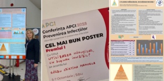 Posterul realizat de directorul de îngrijiri al Spitalului „Elena Beldiman” Bârlad, premiul I la Conferința APCI Sibiu
