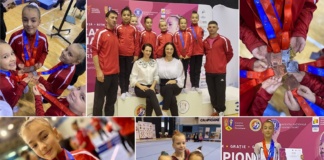 Gimnasta Miriam Giușcă, cinci din cele nouă medalii ale lotului CSS Bârlad la Deva