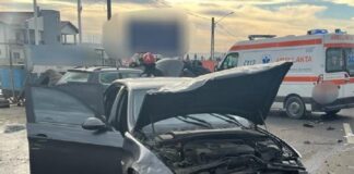 Accident cu trei victime la Trestiana. O tănără însărcinată a ajuns la spital