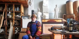 Sculptorul și profesorul Vlad Ciobanu din Pungești, înmormântat azi. Istoricul de artă Pavel Șușara i-a închinat un omagiu: „Pelerinul”