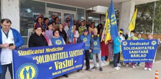 Spitalul bârlădean a fost pichetat de medici!
