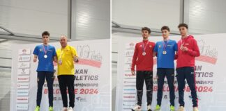 Atletul Dragoș Năstasă, de la CSS Bârlad, campion balcanic la 400 metri și bronz cu echipa la ștafeta 4×400 metri!