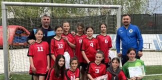 Fetele fotbaliste de la Școala Gimnazială Stănilești, pe primul loc la Olimpiada Națională a Sportului Școlar la fotbal – U12